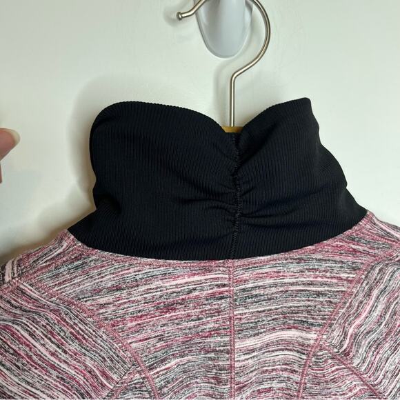 Lululemon Runderful 1/2 Zip Rulu Pullover Space Dye Camo Berry Rumble Size 4 - Picture 9 of 9